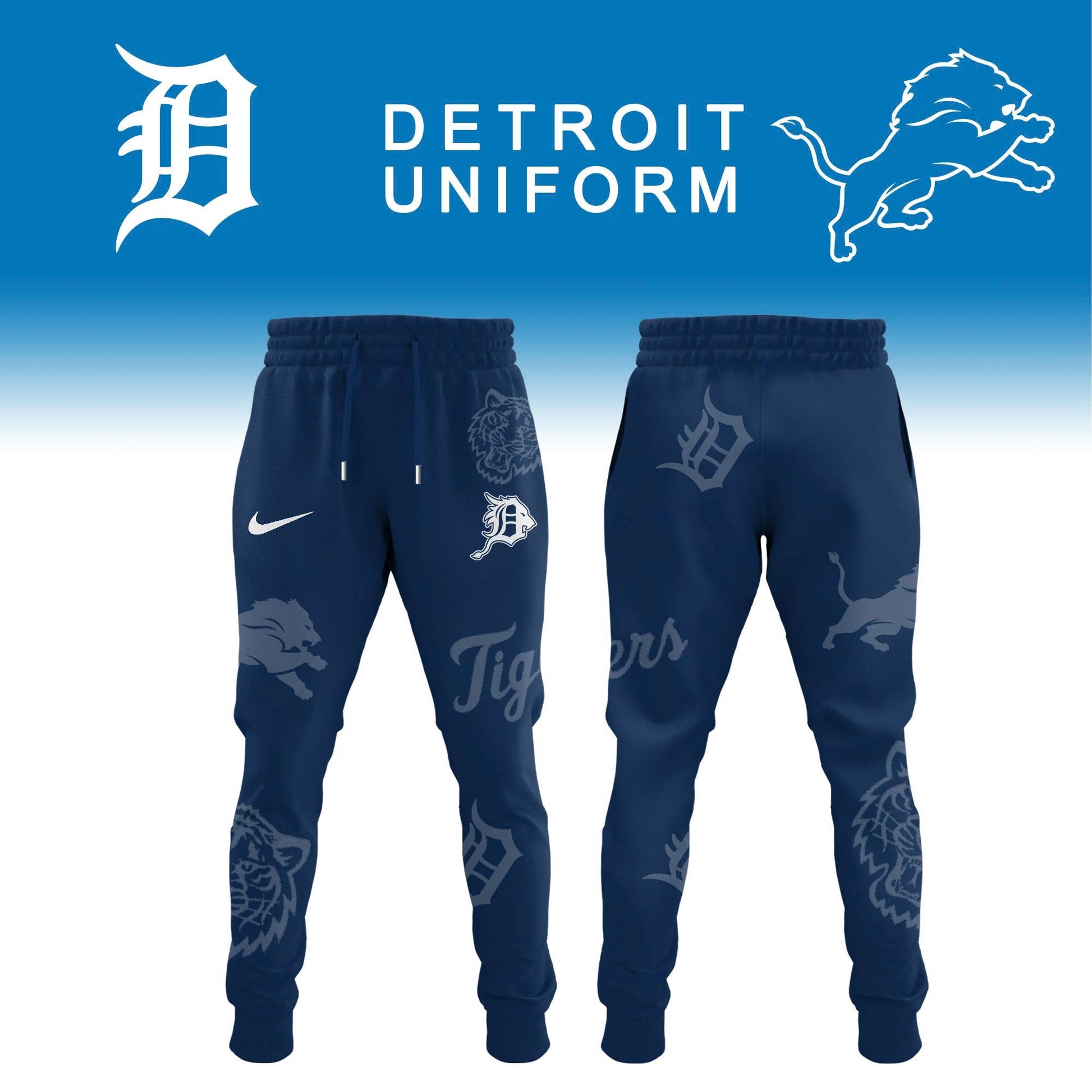 Detroit Tigers x Detroit Lion Limited Edition Jersey 2025 Ver 2