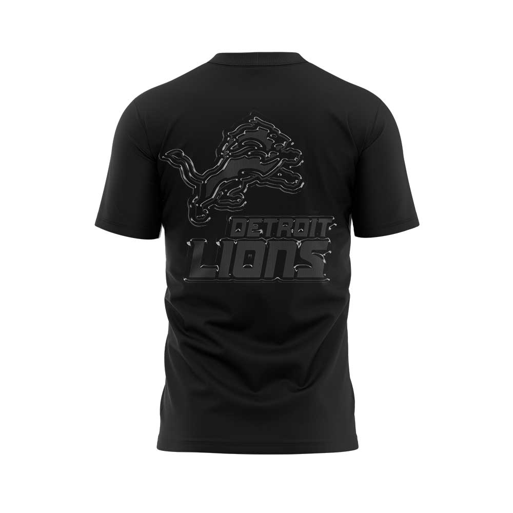 Limited Edition Detroit Lions Back In Black Uniform Shirt