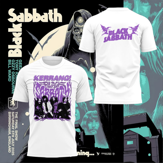 Limited Edition Thank You For The Memories” Ozzy Osbourne White Shirt