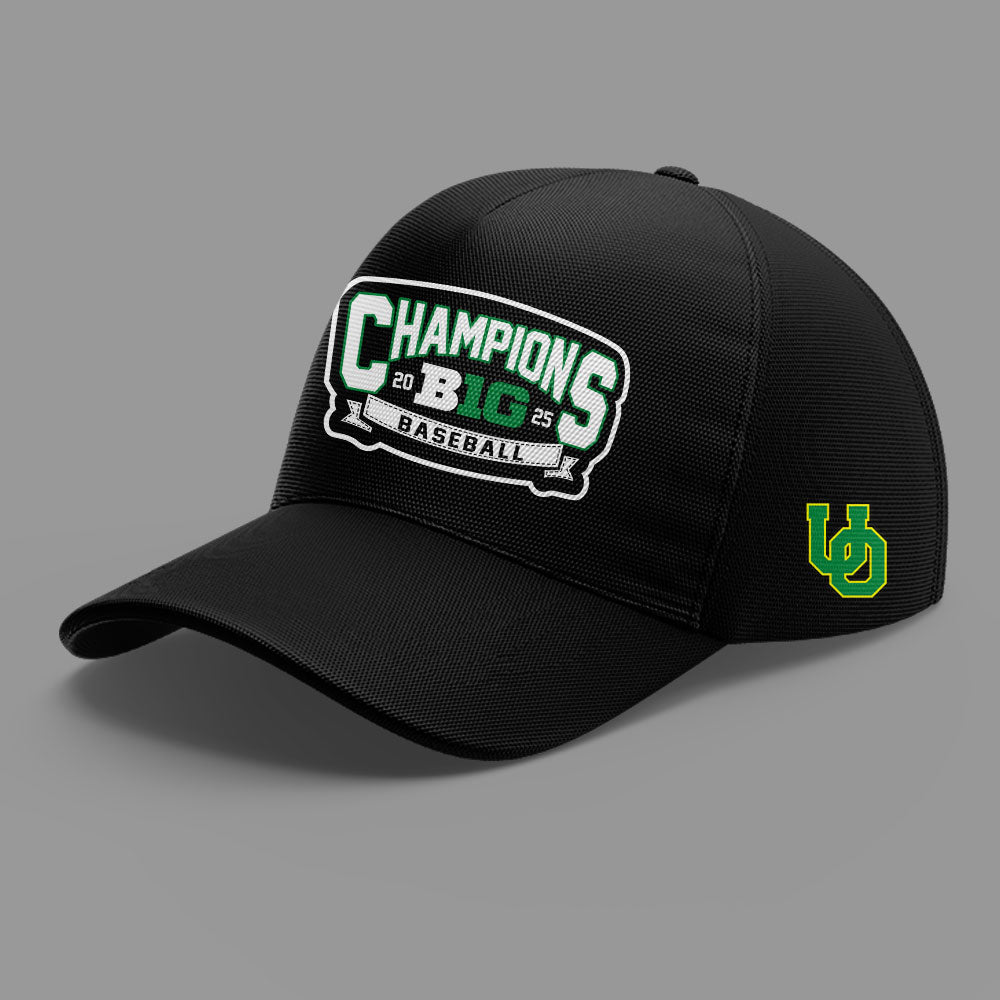 Limited Edition Oregon Baseball Big Ten 2025 Conference Champions Hoodie
