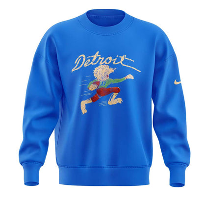 Limited Edition D Lions 50s Retro Mascot Royal Blue Sweatshirt