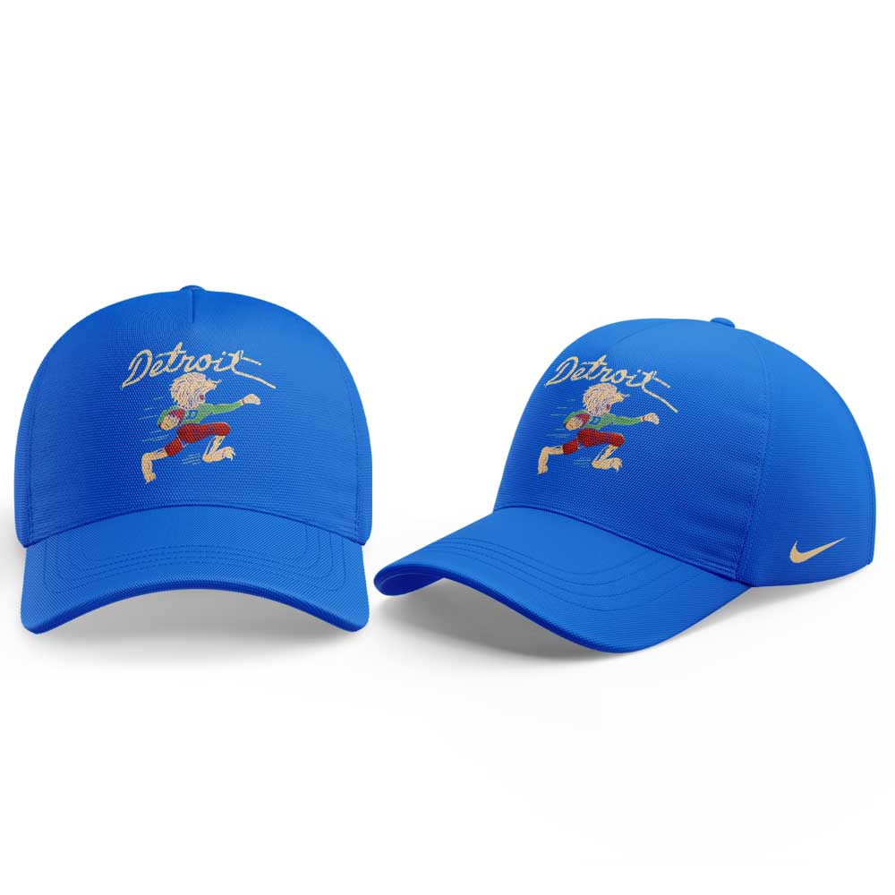 Limited Edition D Lions 50s Retro Mascot Royal Blue Hoodie