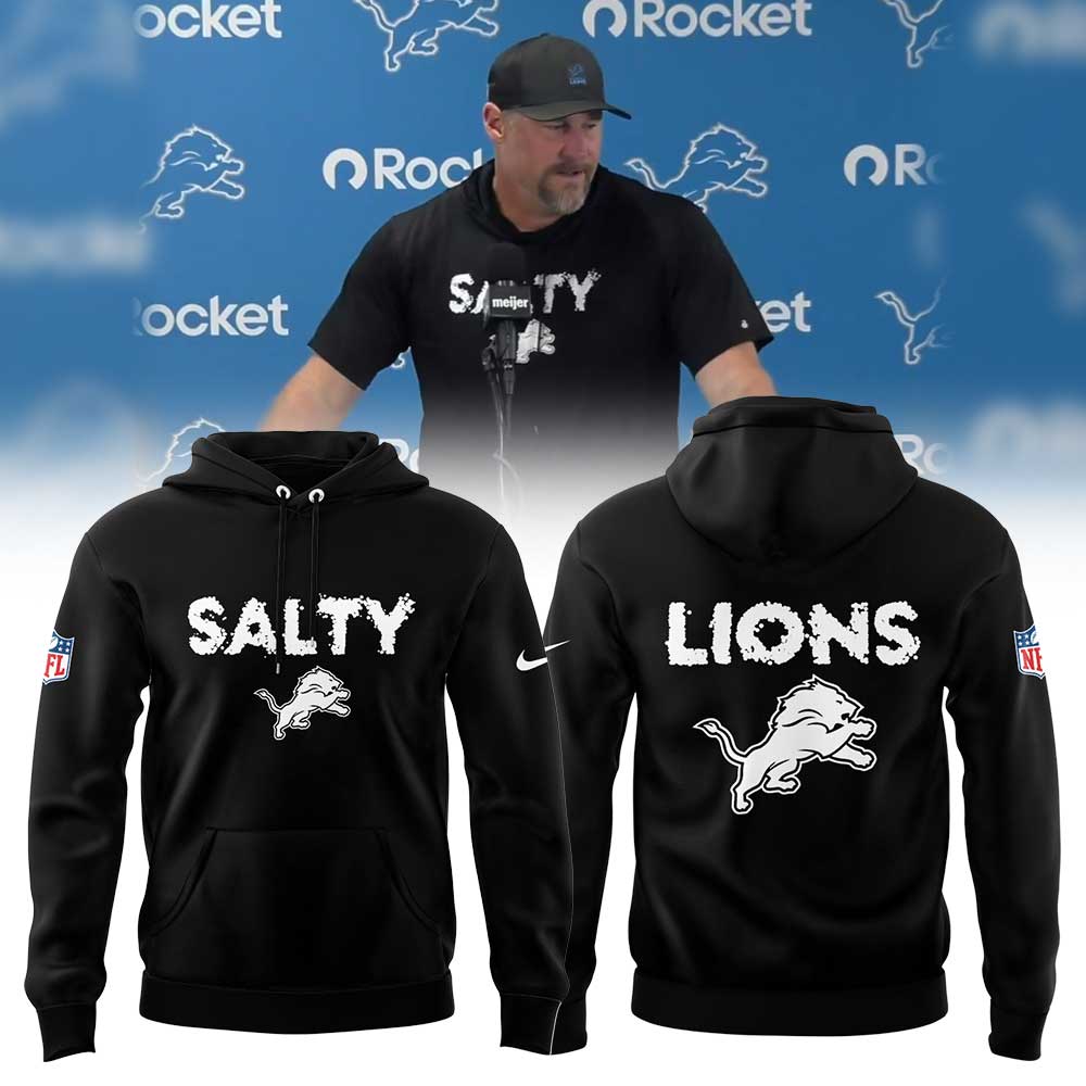 Limited Edition D Lions Coach Dan Campbell Salty Hoodie