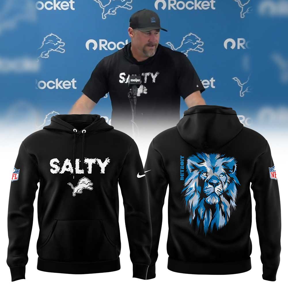 Limited Edition D Lions Coach Dan Campbell Salty Hoodie V2