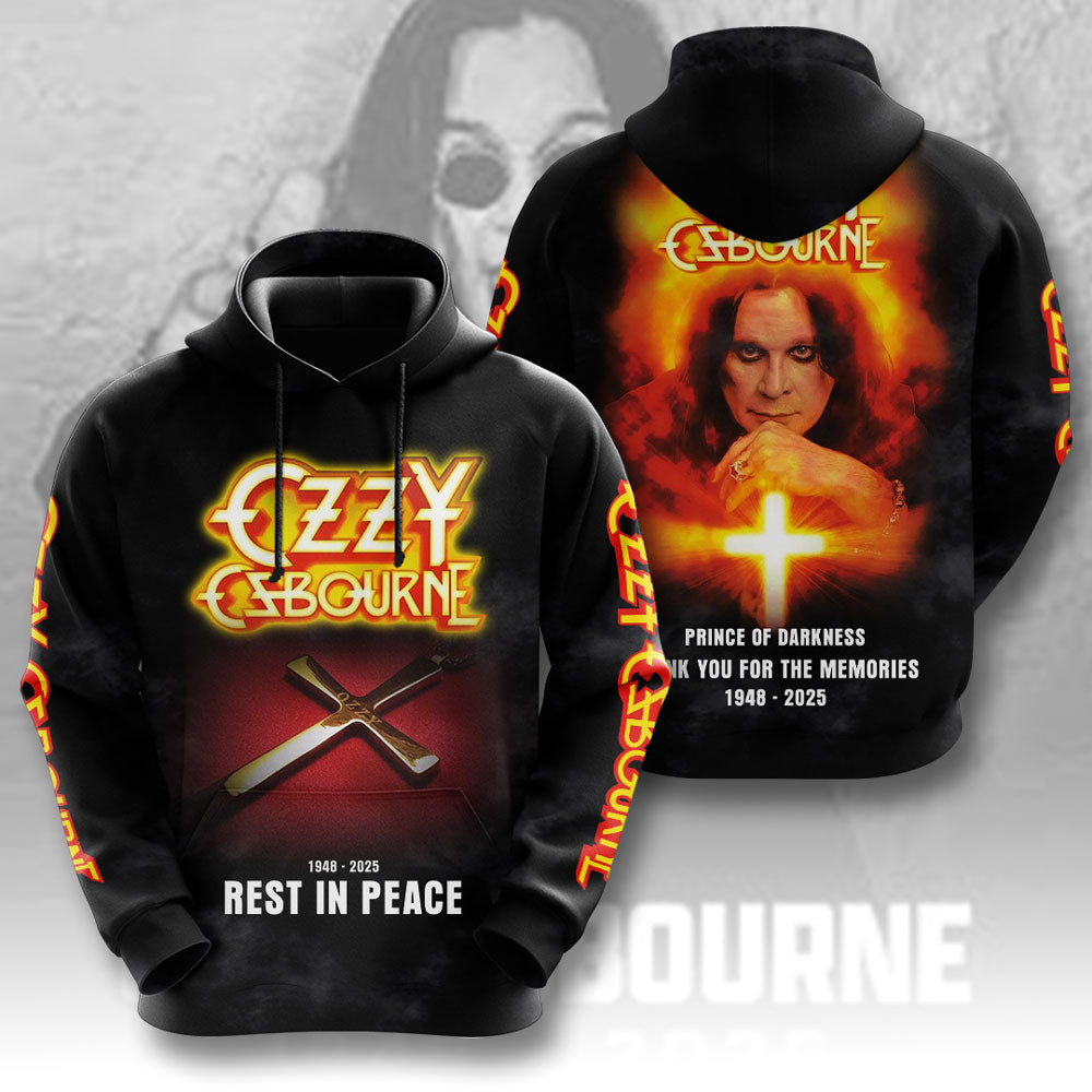 R.I.P Ozzy Osbourne Thank You For The Memories Hoodie