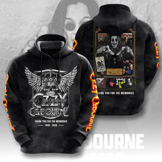 R.I.P Ozzy Osbourne Thank You For The Memories Hoodie