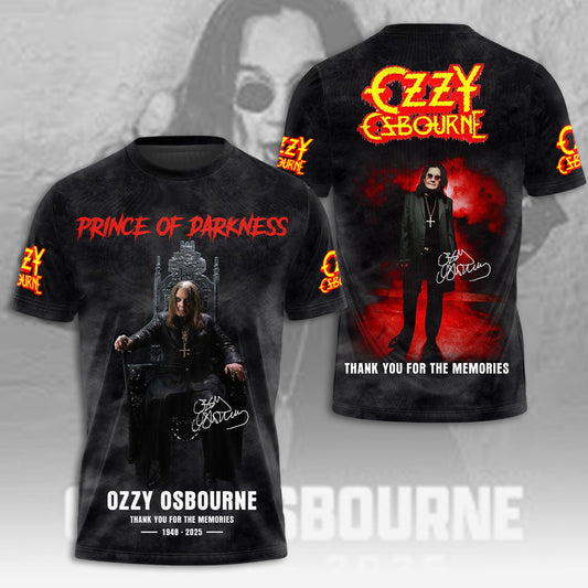 R.I.P Ozzy Osbourne Thank You For The Memories Shirt