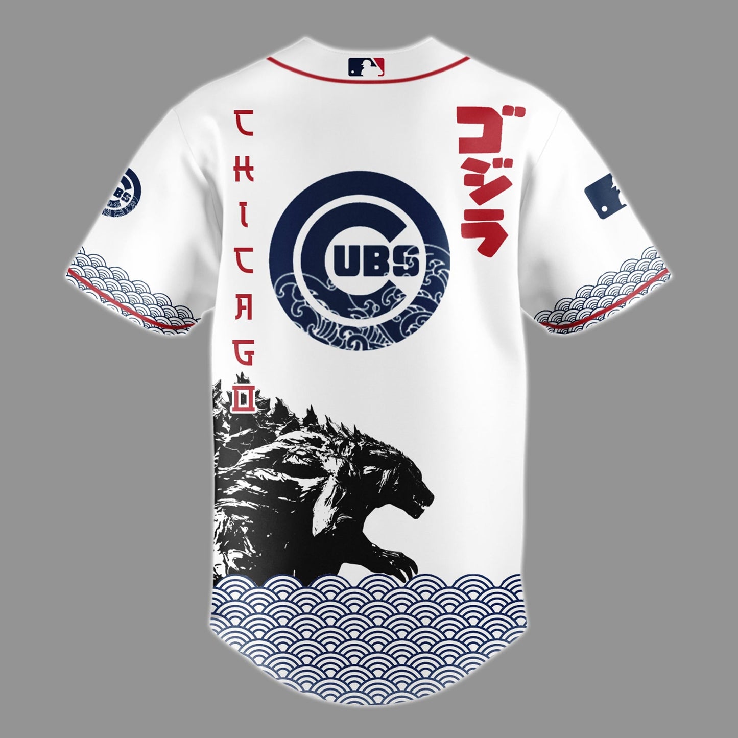 Godzilla x Chicago Cubs Limited Japan Edition Jersey