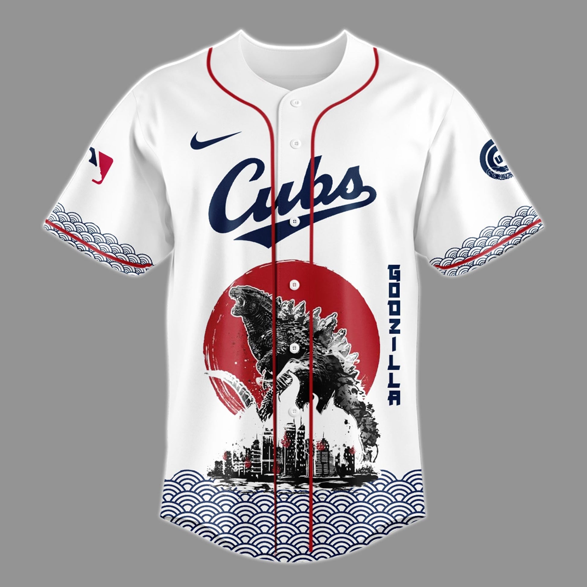 Godzilla x Chicago Cubs Limited Japan Edition Jersey