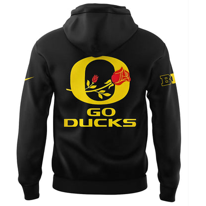 Limited Oregon Ducks Rose Bowl Game Hoodie-LL1224241000