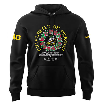 Limited Oregon Ducks Rose Bowl Game Hoodie-LL1224241000