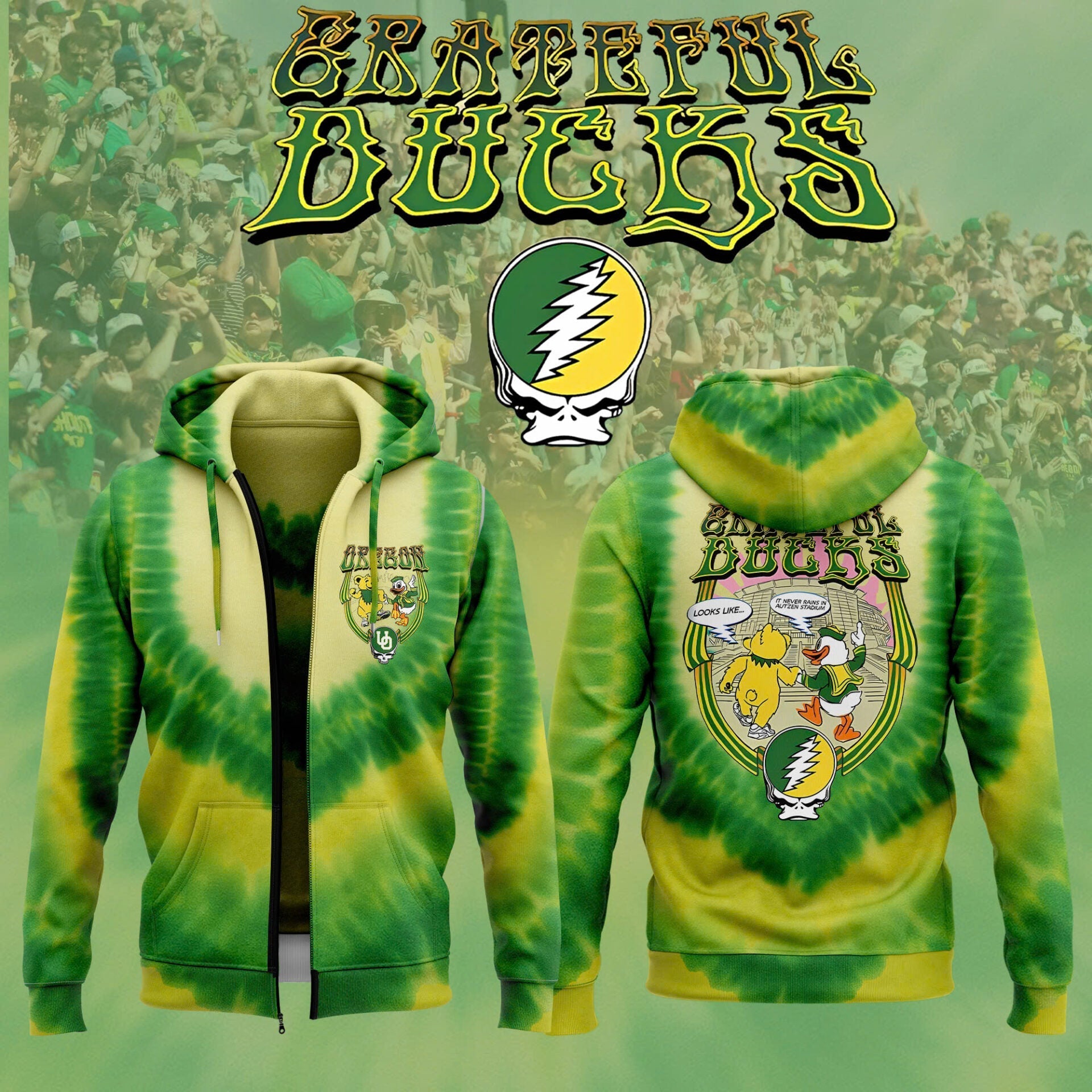 Special Edition “Grateful Ducks” 2025 Zip Hoodie