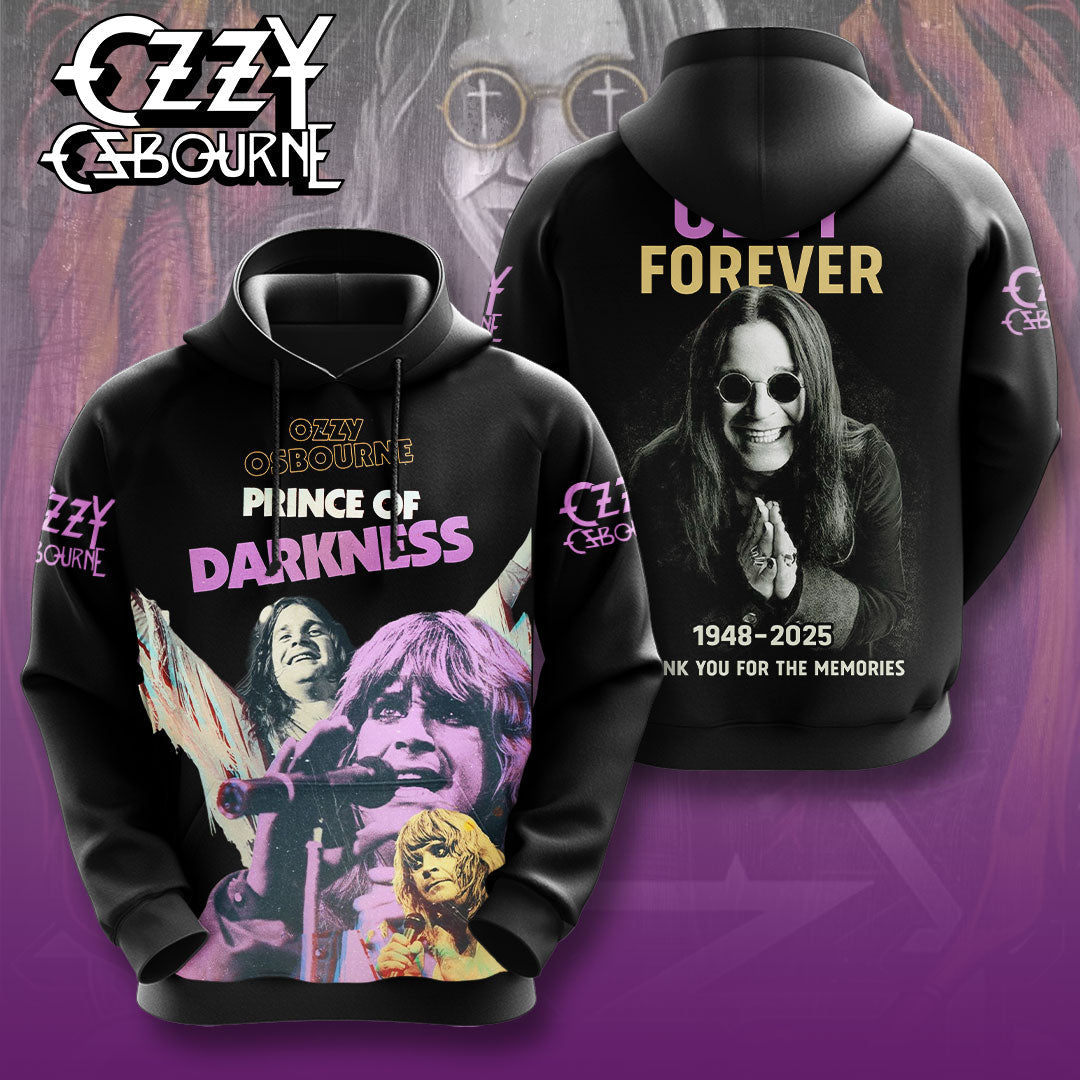 R.I.P Ozzy Osbourne Thank You For The Memories Hoodie
