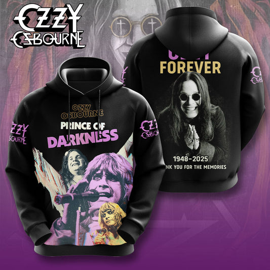 R.I.P Ozzy Osbourne Thank You For The Memories Hoodie
