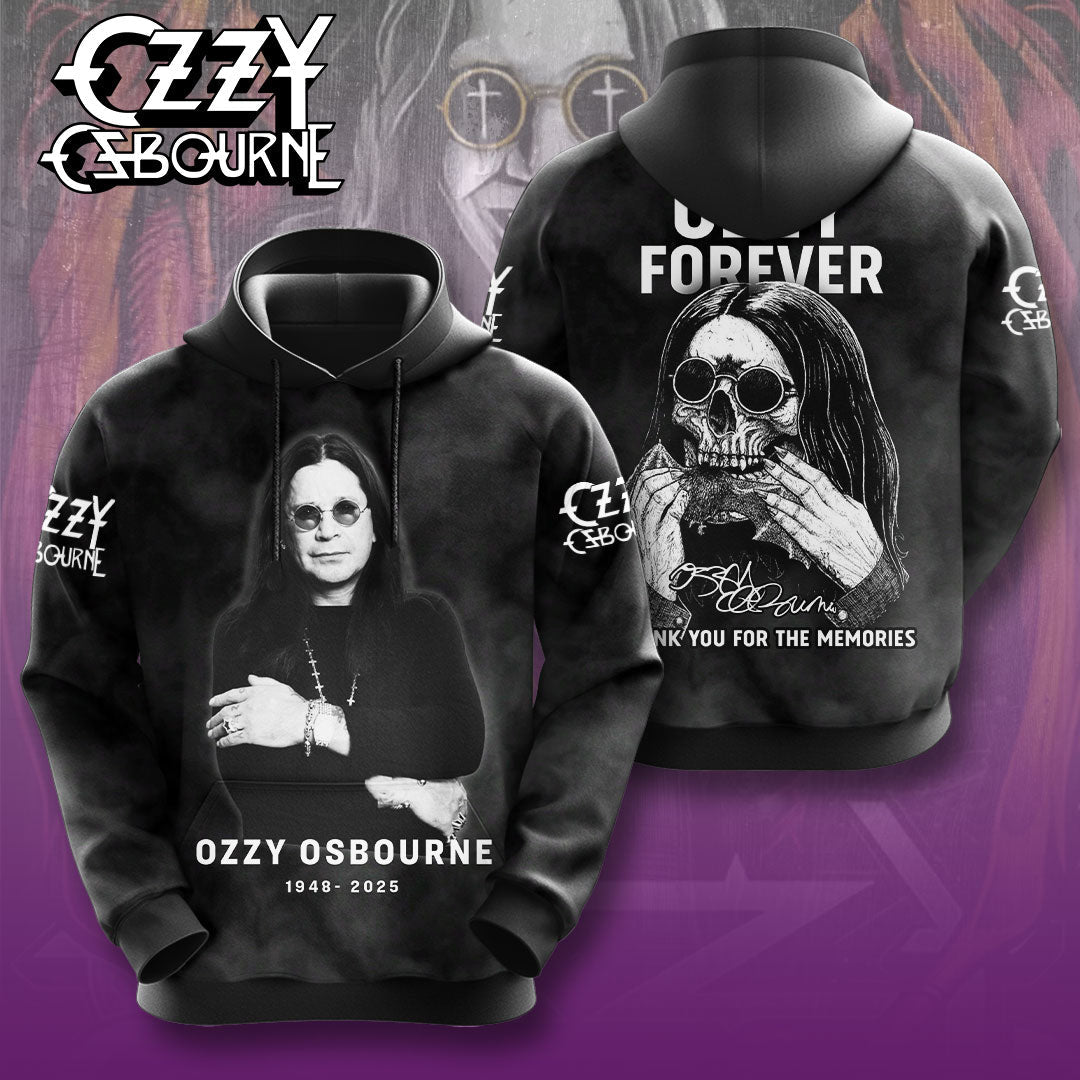 R.I.P Ozzy Osbourne Thank You For The Memories Hoodie