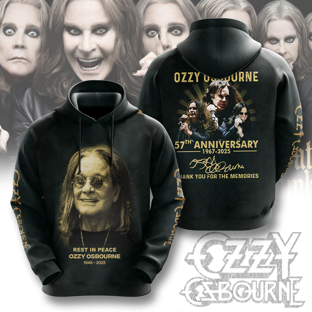 R.I.P Ozzy Osbourne Thank You For The Memories Hoodie
