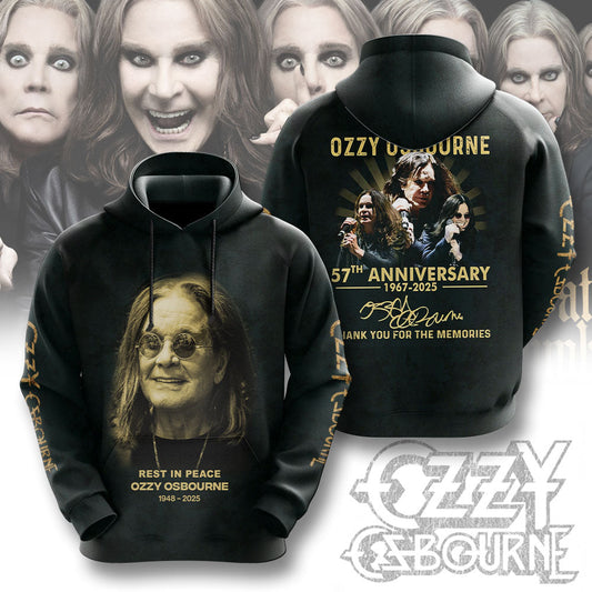 R.I.P Ozzy Osbourne Thank You For The Memories Hoodie