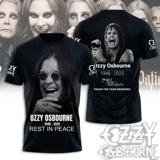 R.I.P Ozzy Osbourne Thank You For The Memories Shirt