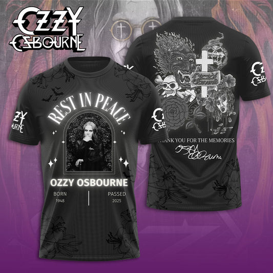 R.I.P Ozzy Osbourne Thank You For The Memories Shirt