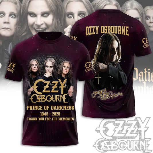 R.I.P Ozzy Osbourne Thank You For The Memories Shirt