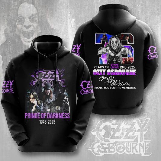 R.I.P Ozzy Osbourne Thank You For The Memories Hoodie