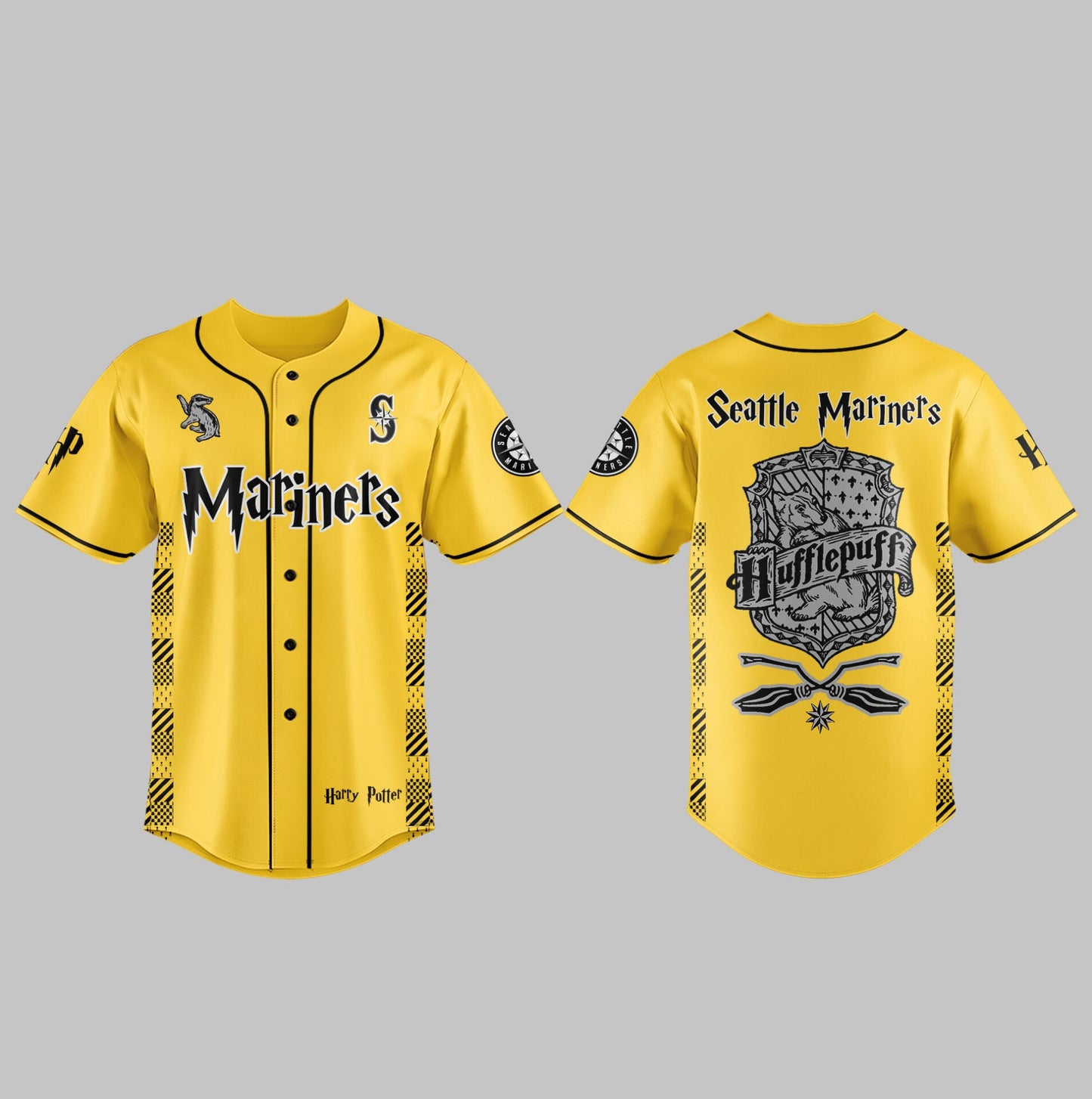 Seattle Mariners x Harry Potter Night Hufflepuff House Jersey
