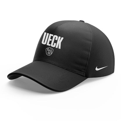 Honoring The Legend, Milwaukee Brewers Baseball Hall of Famer Bob Uecker Black Jersey