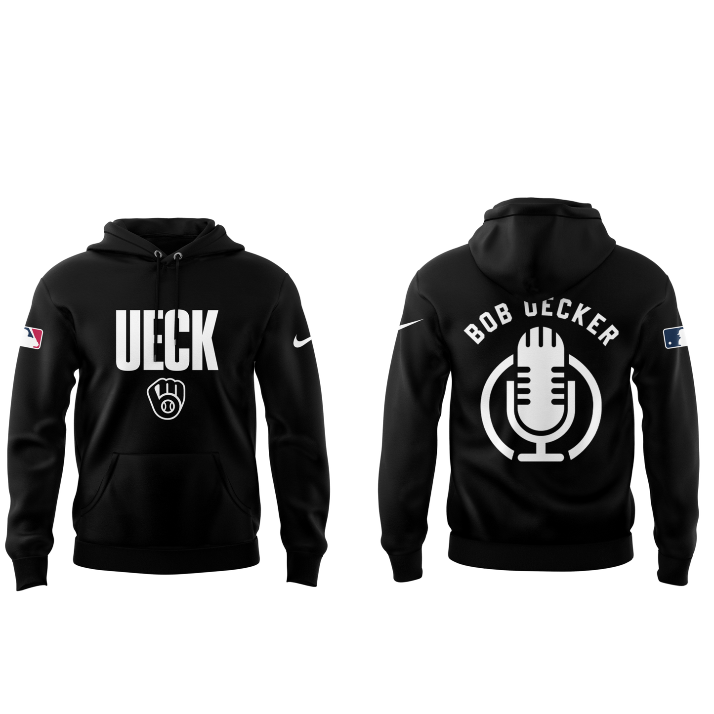 Honoring The Legend, Brewers Baseball Hall of Famer Bob Uecker Black Hoodie
