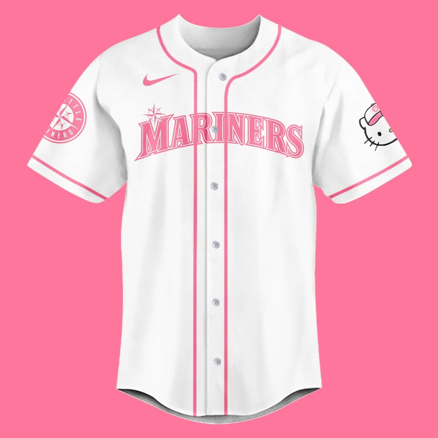 Seattle Mariners Hello Kitty Night Baseball Jersey
