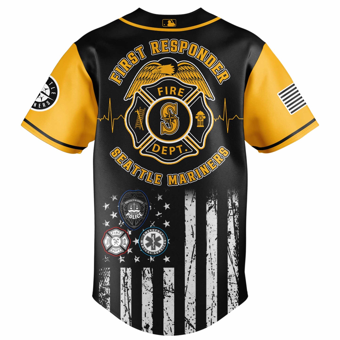 Seattle Mariners MLB x First Responders Night Jersey Limited Edition