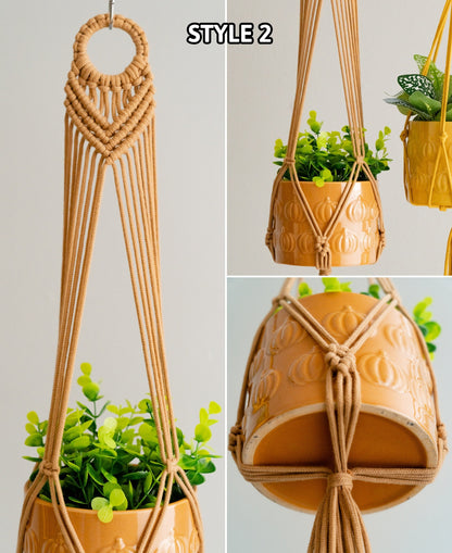 Macrame Plant Holder, Macrame Hanging, Tassel Hanger, Indoor Garden, Natural Decoration, Boho Home Decor, Hanging Pot, Macrame Planter I48