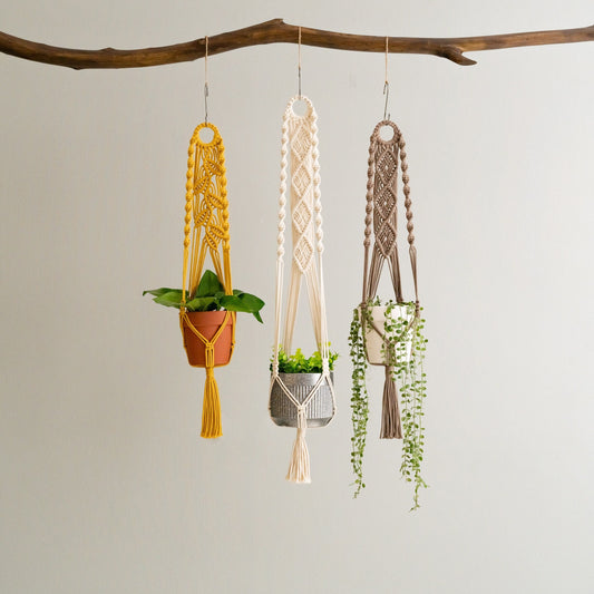 Macrame Plant Hanger, Pot Holder Macrame, Tassel Plant Hanger, Gardener Gifts, Plant Hold Hanging, Housewarming Gift, Planter Hanger I71