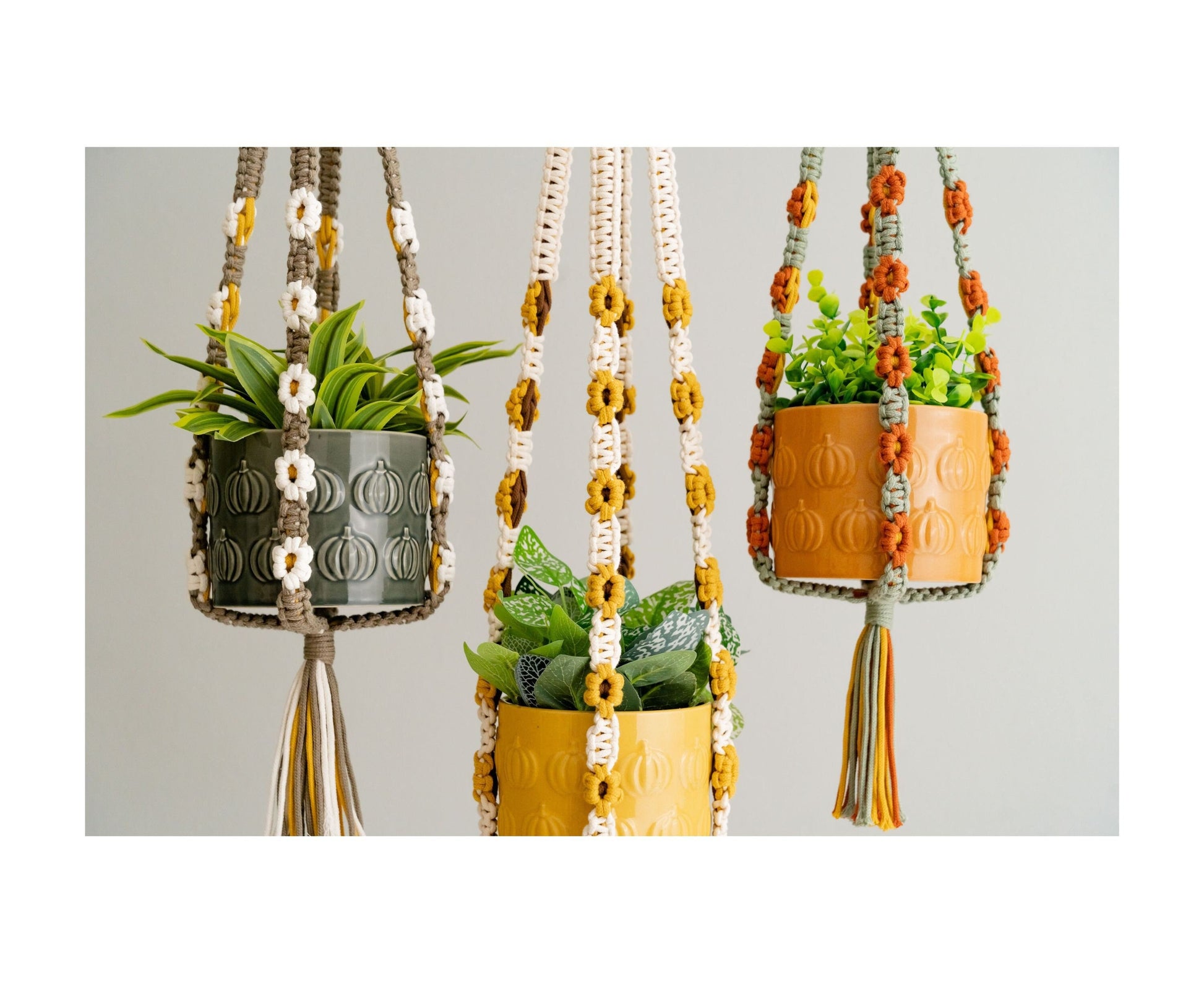 Macrame Plant Hanger, Tassel Macrame, Rope Planters, Long Plant Hanger, Gardening Decor, Macrame Pot Holder, Gifts For Mom I47