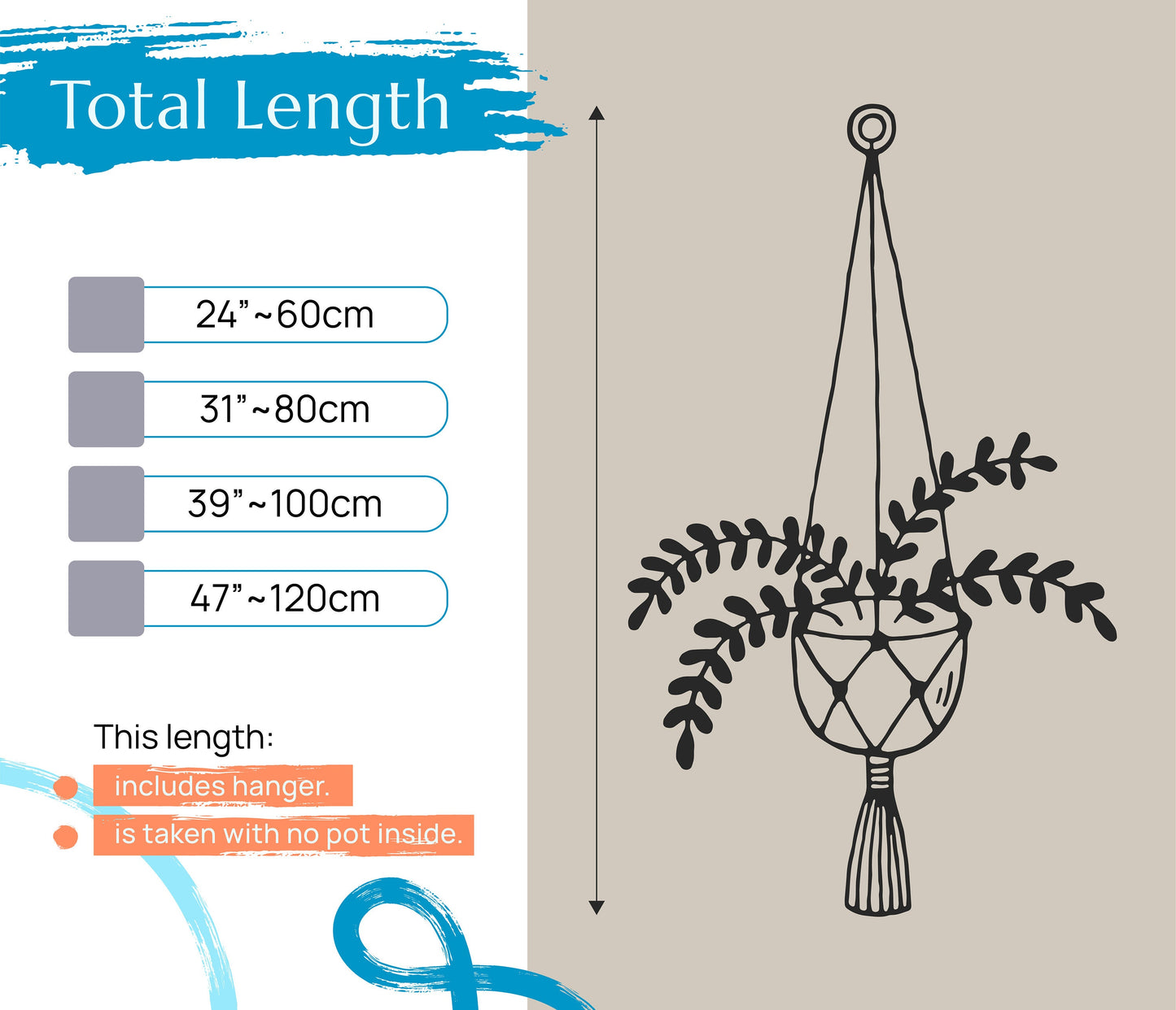 Macrame Plant Hanger, Tassel Macrame, Rope Planters, Long Plant Hanger, Gardening Decor, Macrame Pot Holder, Gifts For Mom I47