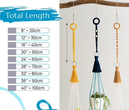 Macrame Plant Hanger Extender, Macrame Extension Cord, Macrame Plant Holder Extender, Extender, Extension, Plant Lovers H17
