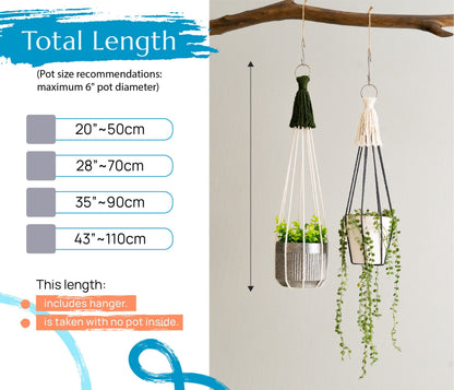 Plant Hanger Macrame, Gift For Gardener, Indoor Plant Holder, Tassel Free Plant Hanger, Macrame Pot Stand, Fiber Home Decor I64