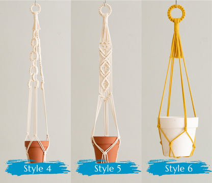 Boho Plant Hanger, Garden Decor, Macrame Pot Hanger, Tassel Free Macrame, Plant Wall Holder, Modern Planter, New Home Gift I70