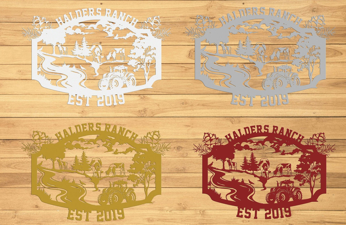 Personalized Farm House Sign,Ranch House Metal Sign, Custom Farm Sign,Ranch Name Metal Sign, Best Anniversary Gift, Gift For Family
