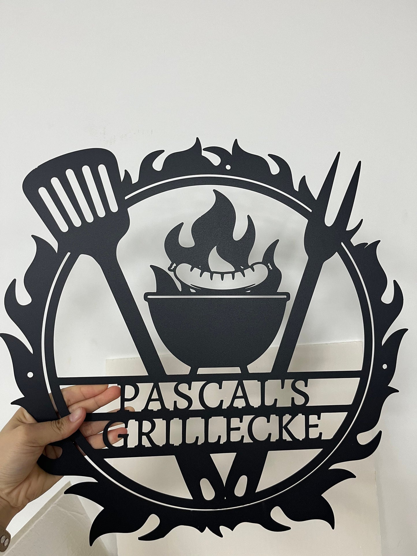 Personalized Metal Barbecue Wall Sign, Custom Grill Sign,Barbecue Sign for Outdoor, Barbecue Wall Art Decor, Large BBQ Sign, Custom Gift