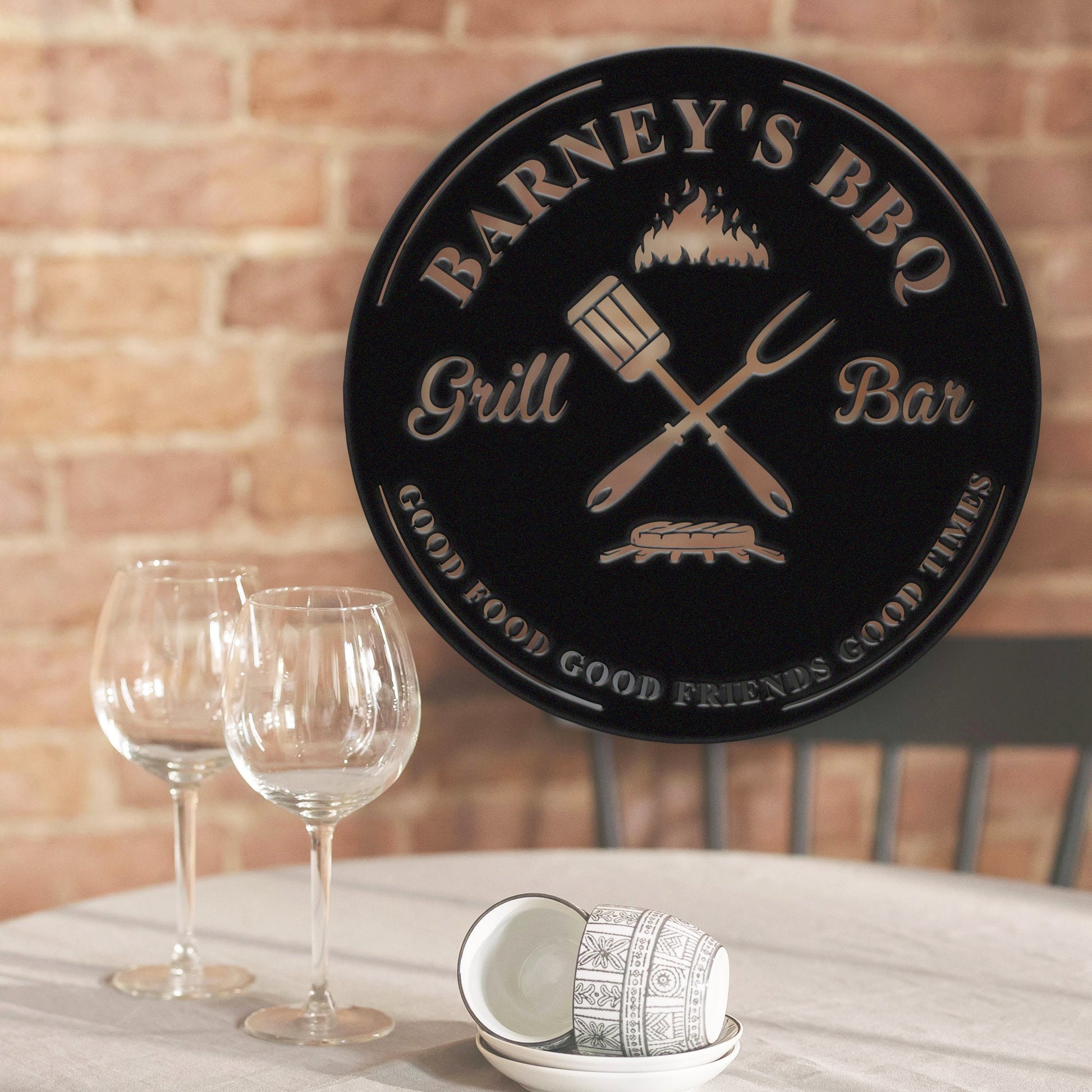 Personalized Grill Master Metal Sign,Custom Bar and Grill,Unique Metal Decor,Unique BBQ Grill Area Outdoor Kitchen Decoration,BBQ Lover Gift
