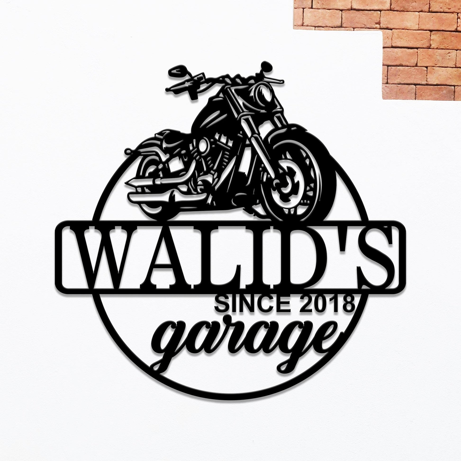 Personalized Motorcycle Metal Sign,Custom Motorcycle Garage Sign,Motorbike Wall Art,Motorcycle Name Sign,Housewarming Gift,Gift For Biker