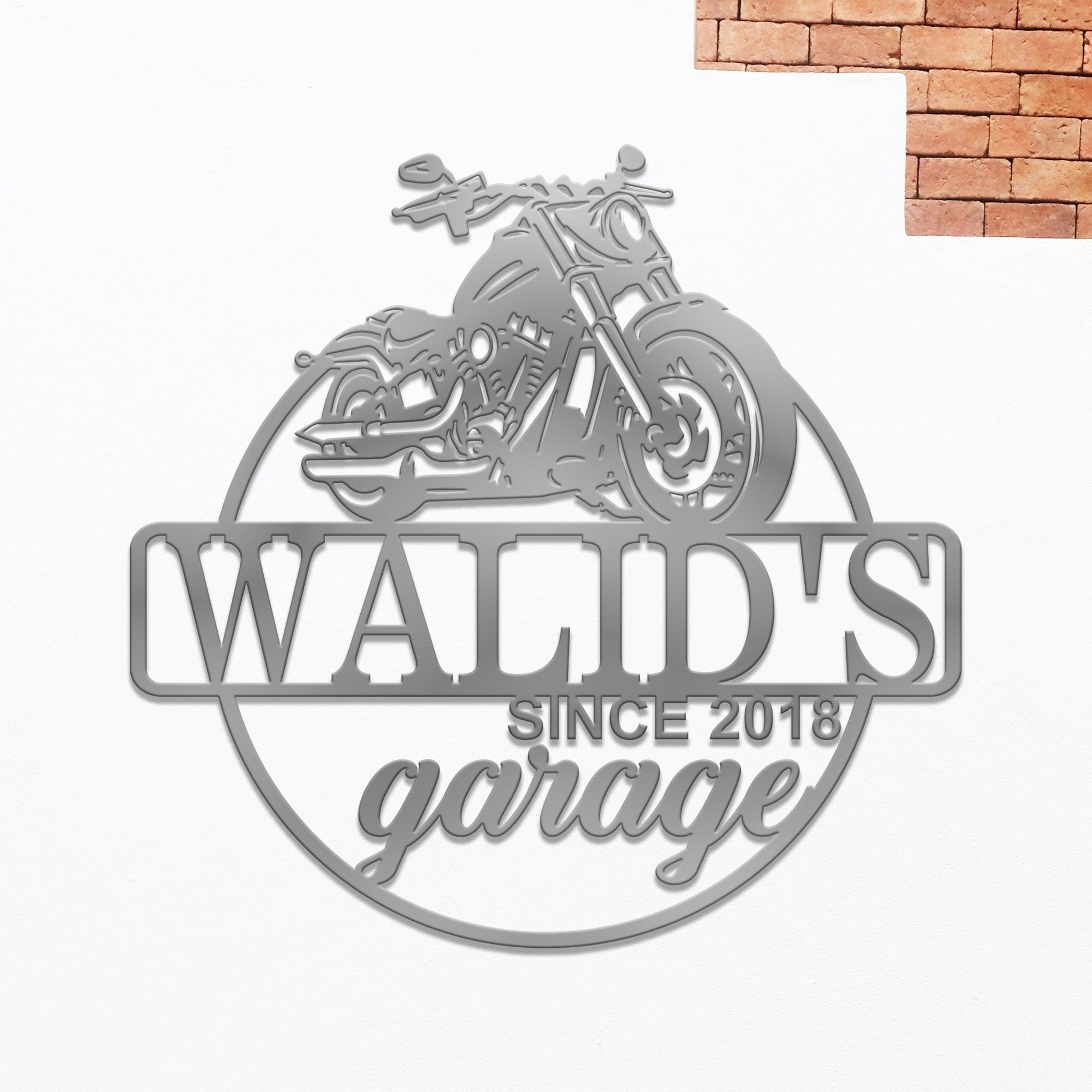 Personalized Motorcycle Metal Sign,Custom Motorcycle Garage Sign,Motorbike Wall Art,Motorcycle Name Sign,Housewarming Gift,Gift For Biker