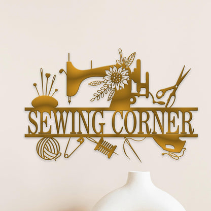 Personalized Sewing Machine Sign, Custom Sewing Room Sign, Quilting Sign For Sewing room Decor,Sewing Room Wall Decor, Gift for Mom, Grandma