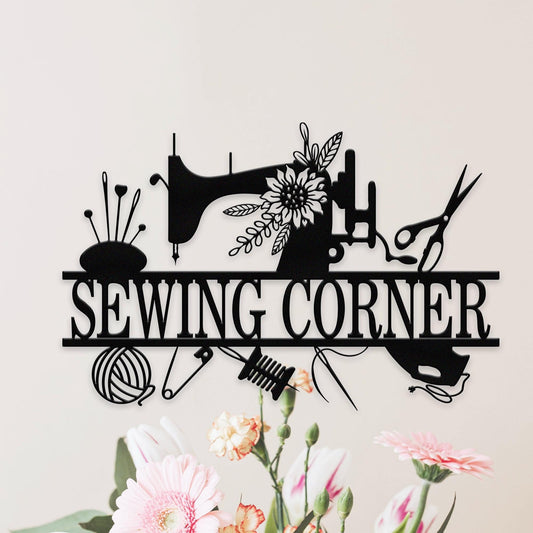 Personalized Sewing Machine Sign, Custom Sewing Room Sign, Quilting Sign For Sewing room Decor,Sewing Room Wall Decor, Gift for Mom, Grandma