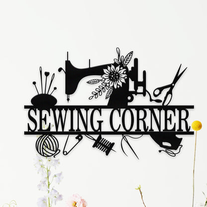 Personalized Sewing Machine Sign, Custom Sewing Room Sign, Quilting Sign For Sewing room Decor,Sewing Room Wall Decor, Gift for Mom, Grandma