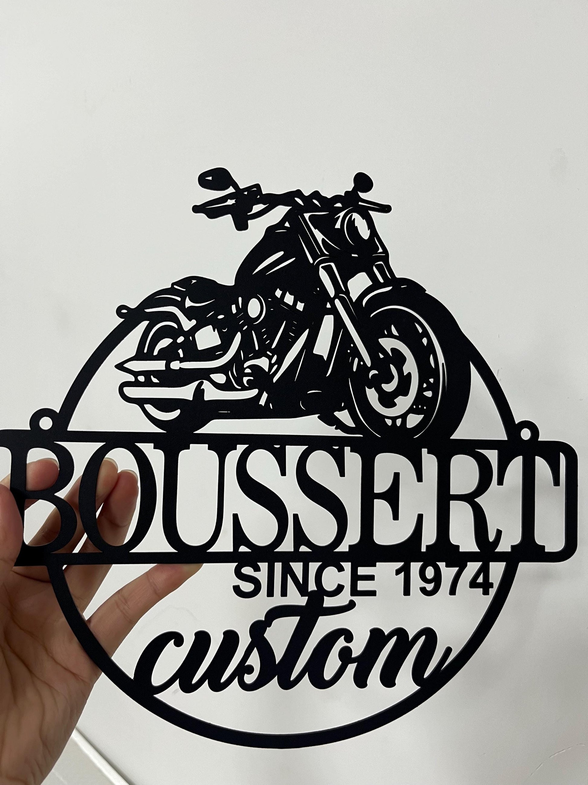 Personalized Motorcycle Metal Sign,Custom Motorcycle Garage Sign,Motorbike Wall Art,Motorcycle Name Sign,Housewarming Gift,Gift For Biker