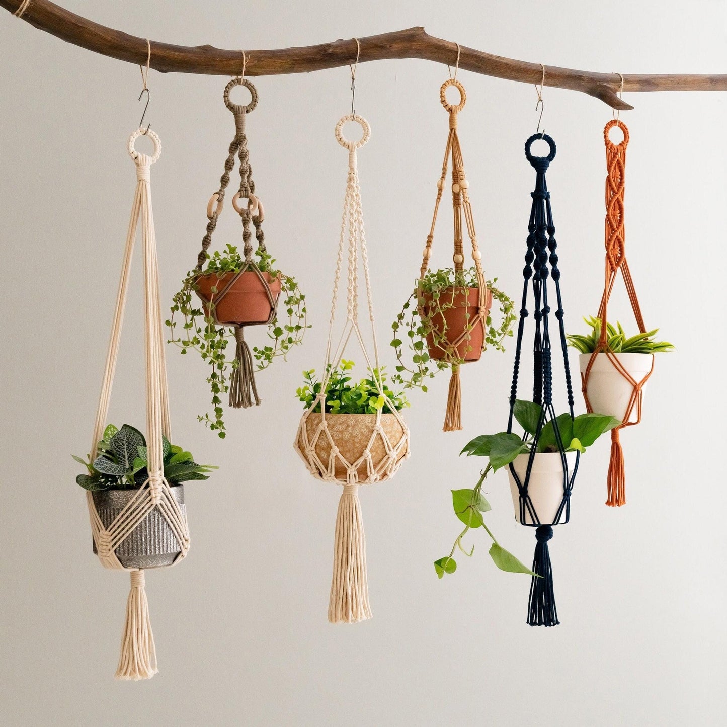 Tassel Plant Hanger, Scandinavian Style, Mid Century Modern, Balcony Decoration, Gardener Gifts, Balcony Decor, Pot Holder I68