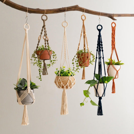 Tassel Plant Hanger, Scandinavian Style, Mid Century Modern, Balcony Decoration, Gardener Gifts, Balcony Decor, Pot Holder I68