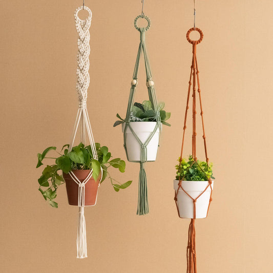 Tassel Macrame Plant Hanger, Boho Planter Hanger, Macrame Plant Hanger, Hanging Plant Pot, Eco Friendly Gifts, Balcony Decor I87