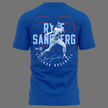 Special New Ryne Sandberg's legendary No. 23 Tshirt 2025